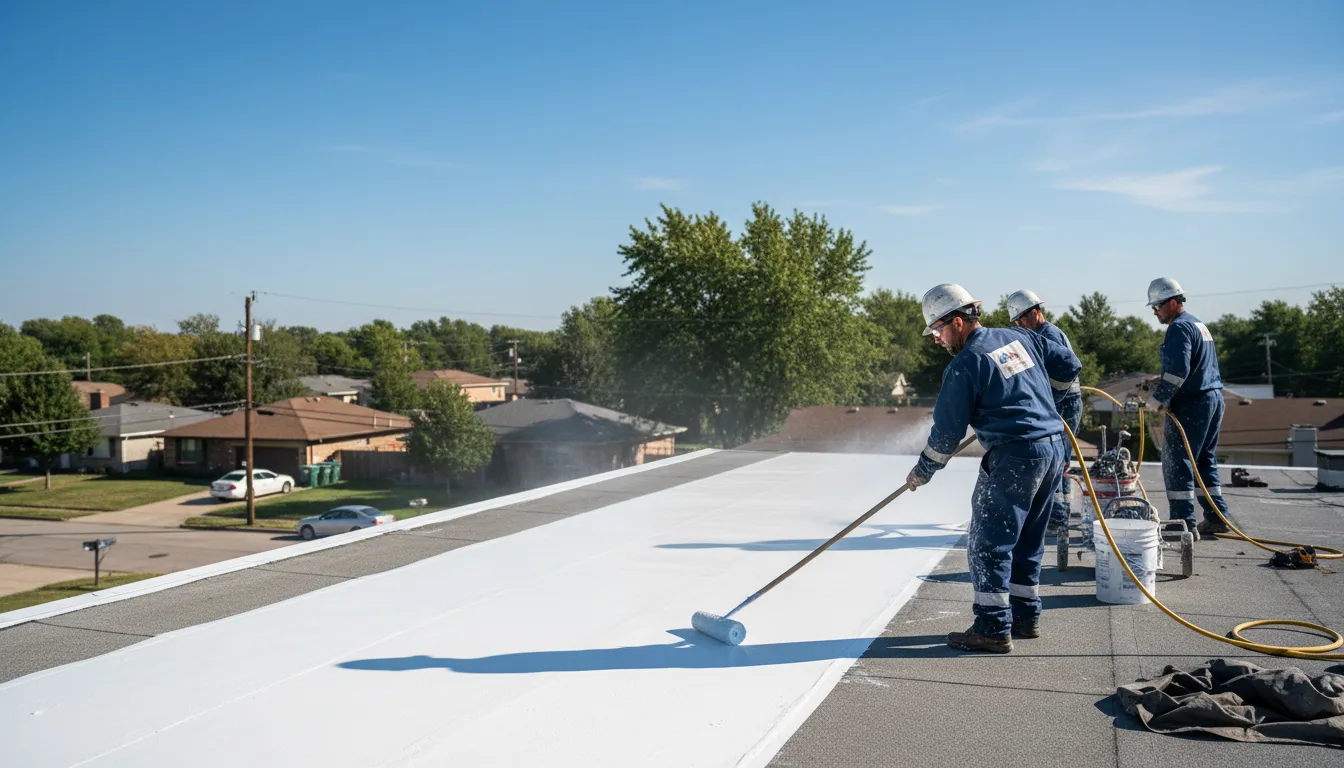 Commercial roof coating in Barry, TX near me